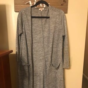 LuLaRoe L Grey Sarah Cardigan